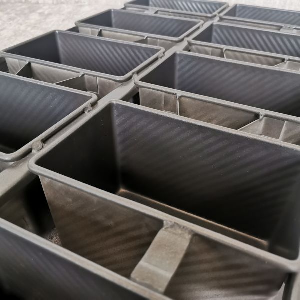 Rustproof 10 Straps PTFE Coating Bread Pan Set , Loaf Baking Tray