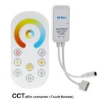 Mini RGB CCT LED Controller , RF Wireless Dimmer For 5050 Light Strip