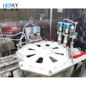 10ml Automatic Reagent Tube Filling Capping Machine 50BPM