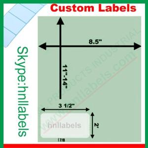 China Integrated Labels USA Version Type5 3.5 &quot;*2&quot; 1Up Single Label Laser Sheet wholesale