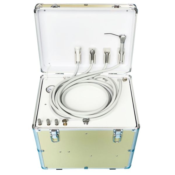 Mobile Cart Dental Treatment Unit Portable Pet Dental Turbine Unit Customizable Dental Unit Portable with Saliva Ejector