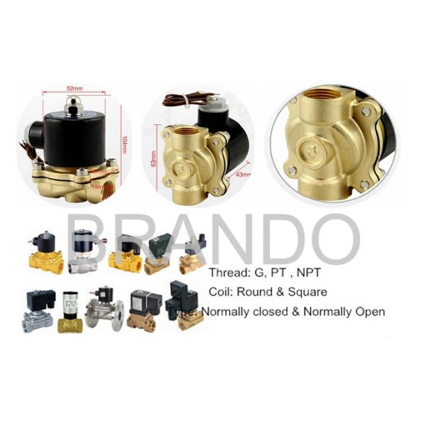 2 Way 2 Position Irrigation Pneumatic Cylinder Valve Normally Closed 2W160-15