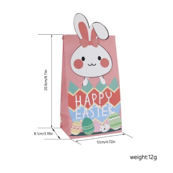 Easter Day Food Takeaway Paper Biodegradable Bags 12g For Cake Bread