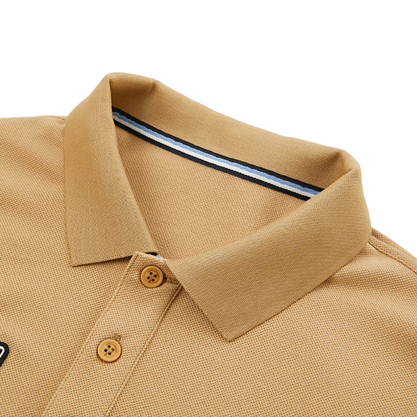 Fashion Trend Men's Pullover Polo Shirt with Needle Detection 95% Polyester 5% Spandex