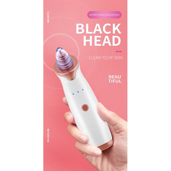 53kPa 3W Facial Vacuum Suction Machine Pore Cleanser Machine Replaceable Head