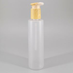 China Custom PET Frosted 200ml Cosmetic Lotion Bottle For Shampoo wholesale