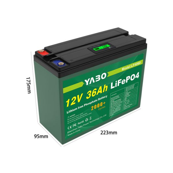 12V 36Ah Lifepo4 Battery For Solar Storage Energy Deep Cycle