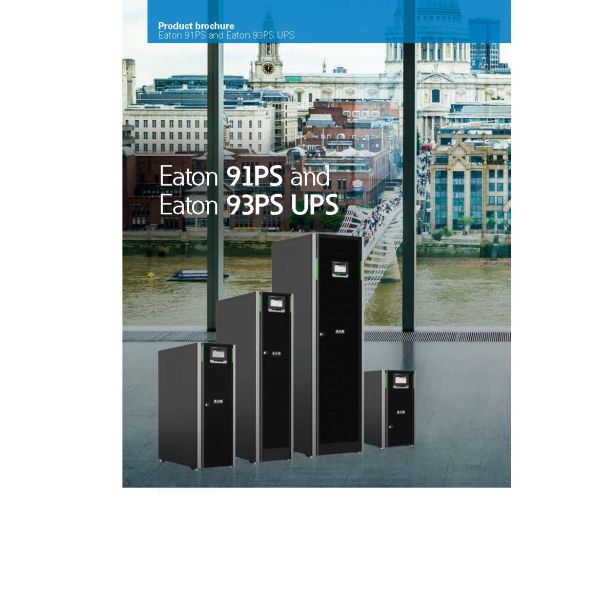 Eaton 93PS Series 8-30 kW 15kVA 20KVA 60KVA 12v 24v Battery 3 Phase UPS with Standards