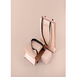Waterproof 20*11*22cm Craft Paper Shopping Bags