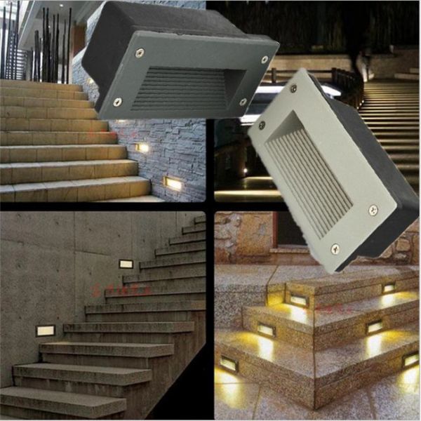 2700K Recessed LED Stair Lights Outside Wall Lights 24V 120 - 240V Voltage