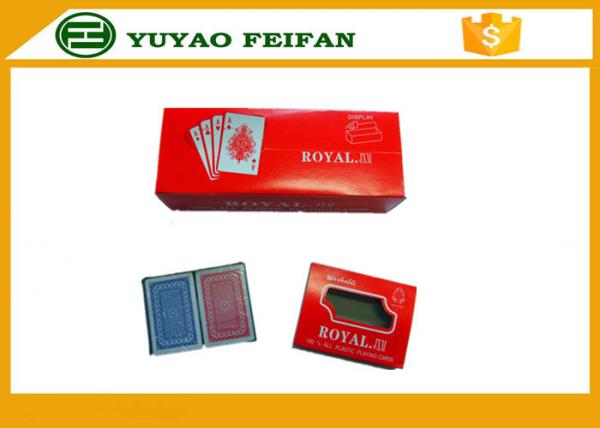 Customized Double Set Paper Poker Cards For Family Game 90g 88*63mm