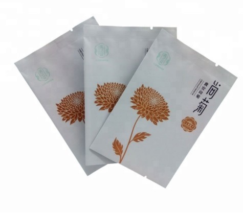 Wholesale custom printed empty tea sachet bag heat seal tea packaging bags