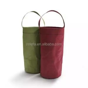 China Washable Kraft Paper Single Wine Bottle Bag Thermal / Tear Resistant Portable Waterproof on sale