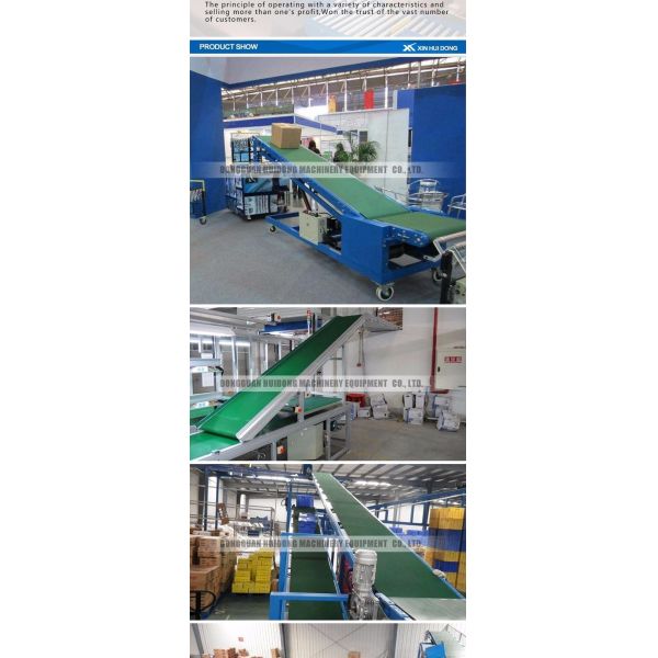 Flat Grain Belt Assembly Line Roller Conveyors Low Profile Belt Conveyor