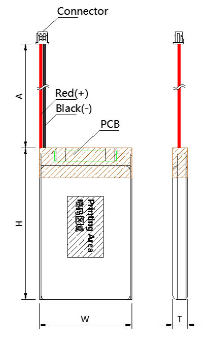 3.7V 150mAh Rechargeable Lipo Battery 502025 Lithium Polymer ion Battery for Smart Watches