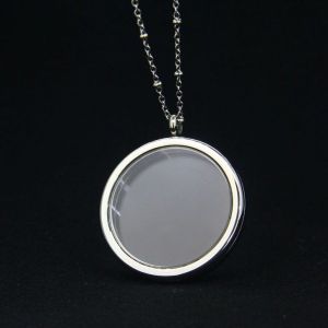 Factory Direct Glass Round Floating Charm Lockets LPG128