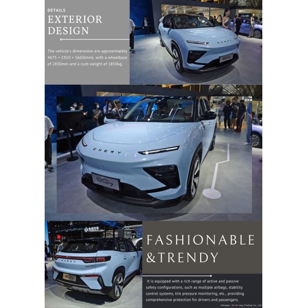 Chery EQ7 2023 512km 412km Air Pro Max Ultra Electric Vintage Classic Car Chinese EV Cars