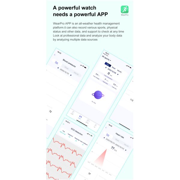 1.39inch 454x454 HD IP68 Waterproof ECG DT Smart Watch for Heart Rate Sport