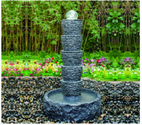 Shell Shape Outdoor Garden Water Fountains , Durable Granite Water Fountain