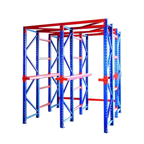 Cold Storage Warehouse Drive In Racking Logistics Pallet Rack Rust Resistant 2-7 Levels