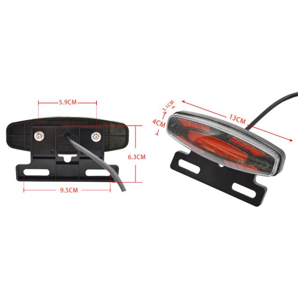 Electric ebike tail light kit five-star horn headlight steering switch LED headlight light group ebike conversion kit