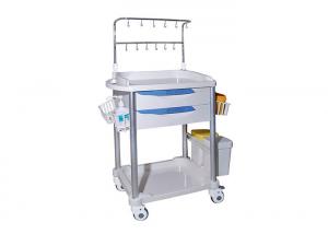 China IV pole Emergency Medical Trolleys With Utility Container ABS Drawers wholesale