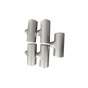 DN15×15×10-DN125×125×80 Titanium Alloy Butt Weld Reducing Tee with Shot Blasting