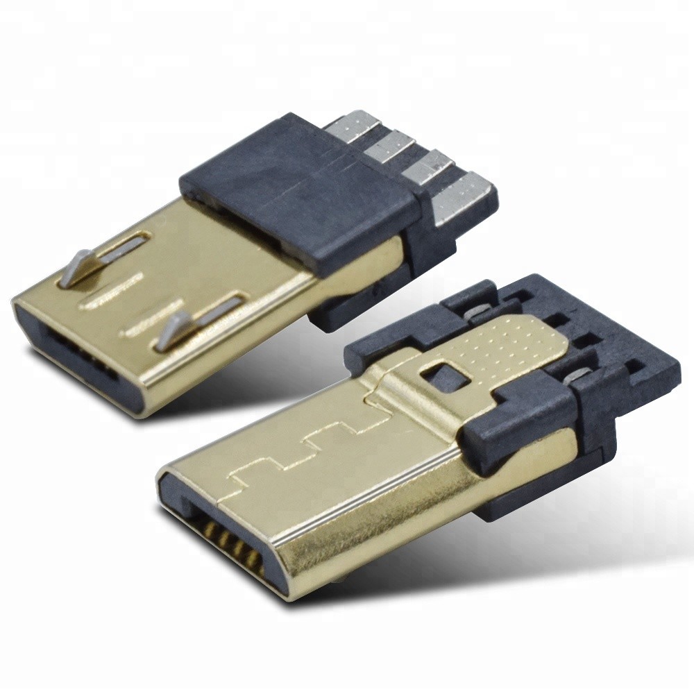 China Gold Plating 4 Pin Micro Connector Charge Function For Cable wholesale