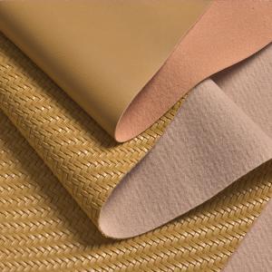 China 1.2mm Straw Mat Woven Pattern PVC Leather fashion handbag home decoration shoe material wholesale