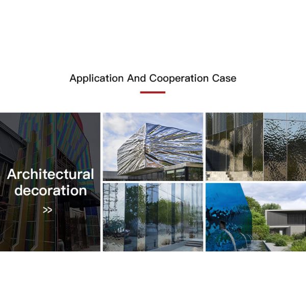 OEM Water Ripple Sheet Wave Bright Corrugated Stainless Steel Metal Plate