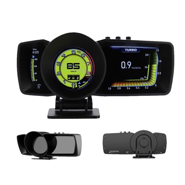 2023 OBD2 GPS Speed Display Smart Gauge with Head-Up Display (HUD) Multiple