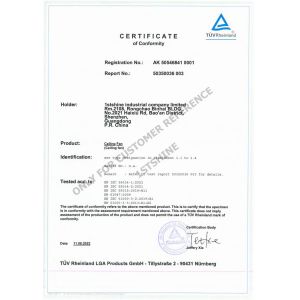 1stshine Industrial Company Limited Certifications
