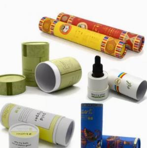 China Round Craft Paper Tube Packaging Box  Customized Cosmetic Packaging Container on sale