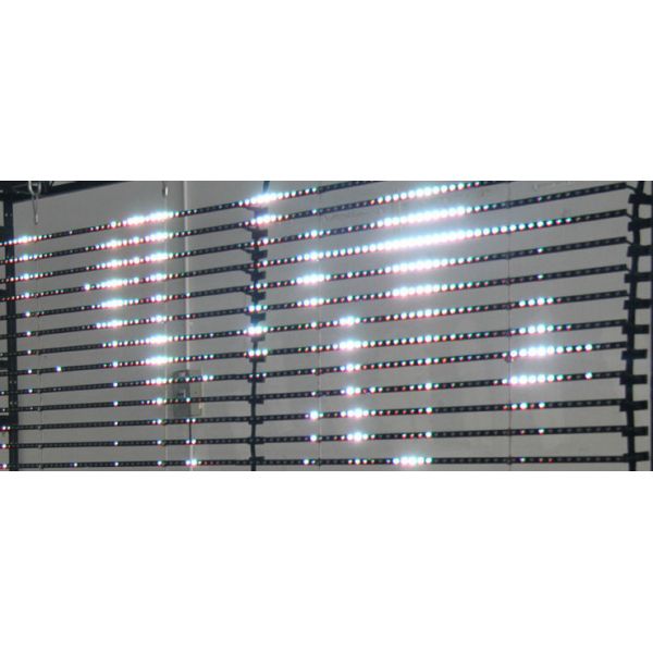 Commercial Advertising Transparent Led Display 2016 Pixs / Unit For Wide Area Installation