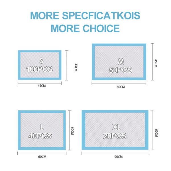 OEM Waterproof High Absorbency Pet Training Pad For Small Animals