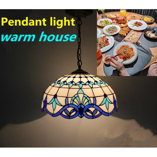 12 Inch Decorative Glass LED Pendant Lamp With 2 Light Eye Care For Bar Study Room Cafe Living Room Dining Room Light