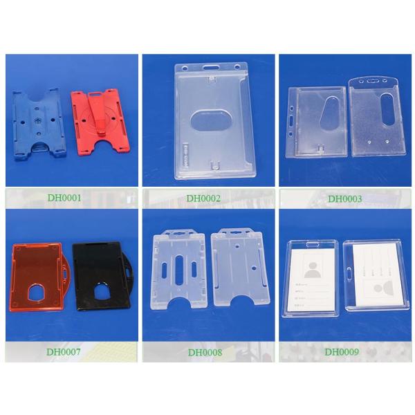 Factory direct sale custom design soft pvc badge holders/business id card holder