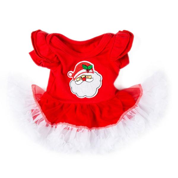 Wholesale Girls and Doll dress clothing Santa Claus embroidery for 45cm 50cm 60cm Dolls Girl Doll Dress