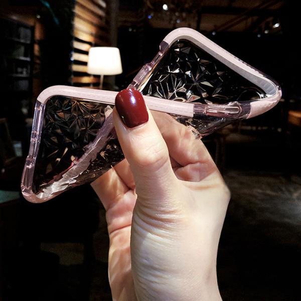 Iphone XS Max Shockproof Phone Cases Diamond 3D Anti-Skid Shatter Resistant