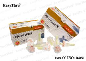 China Yellow Disposable Painless Insulin Pen ,  30Gx8MM Injector Pen Needles wholesale