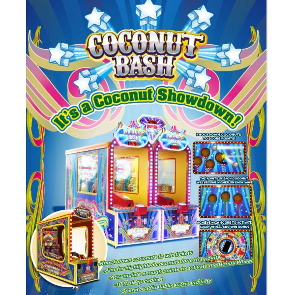 Indoor Throw Ball COCONUT BASH Redemption Arcade Machines