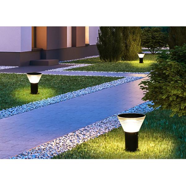 Automatic 4w Solar Led Bollard Lights Exterior Landscape Lights ABS