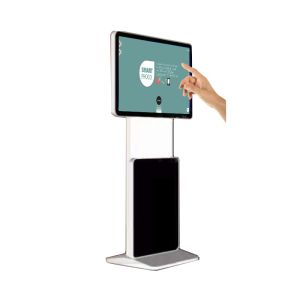 32inch totem touchscreen free standing interactive information kiosk with