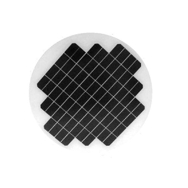 Black Small Round Solar Panel / Polycrystalline Solar Panels No Frame