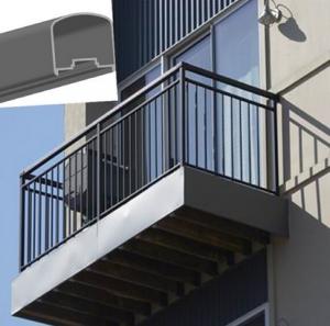 China Outdoor Aluminum Hand Railings For stairs , exterior hand railings on sale