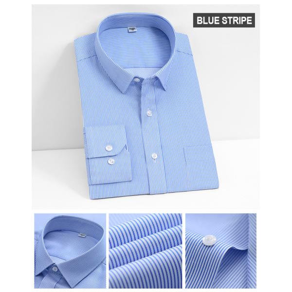 Leisure Style Shirts Grade Pure Cotton Non-Ironing Men'S Long-Sleeved Business Shirt