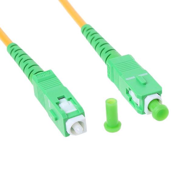 ELETECK APC-SC APC-SM Fiber Optic Jumper Cable 3mm Extension Patch Cord