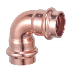 China 90 Degree Short Radius Elbow Copper Press Fitting Match Rigid And Milwauke 1/2 To 4 ASTM on sale