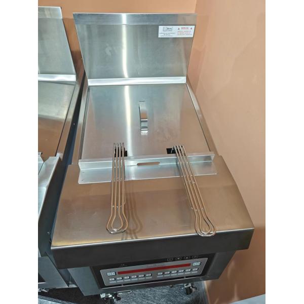 Gas Heating 220V Digital Computer Panel One Pot Two Baskets Open Deep Fryer