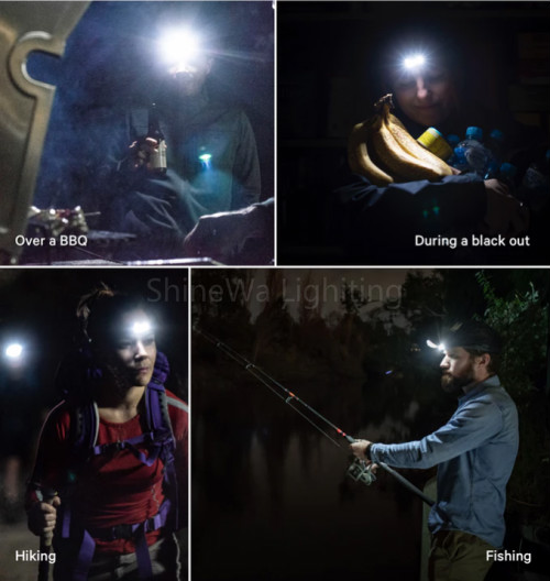 554 Lumen Rechargeable Focusing Headlamp 1m Impact Resistant Waterproof IP64